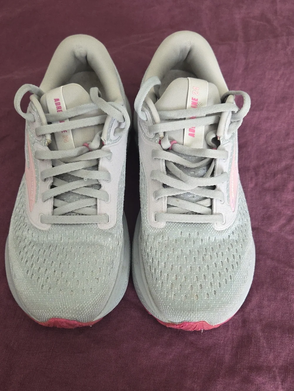 Brooks Adrenaline GTS 24 Light Gray & Pink Women's